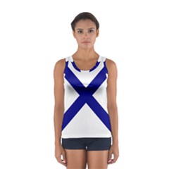 Saint Andrew s Cross Women s Sport Tank Top 