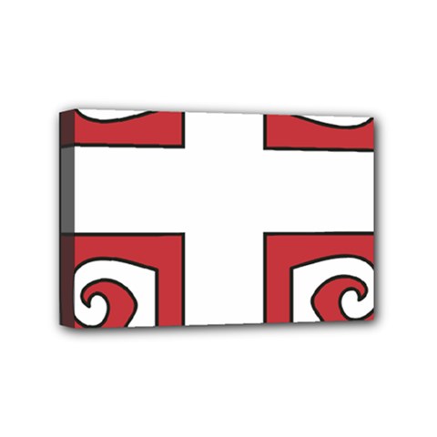 Serbian Cross Shield Mini Canvas 6  X 4  by abbeyz71