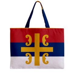 Flag Of The Serbian Orthodox Church Zipper Mini Tote Bag by abbeyz71