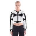 Caucasian Albanian Cross Cropped Sweatshirt View1