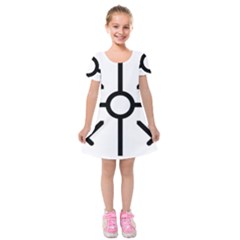 Coptic Cross Kids  Short Sleeve Velvet Dress by abbeyz71