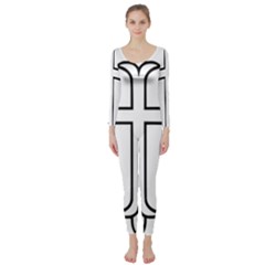 Western Syriac Cross Long Sleeve Catsuit by abbeyz71