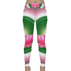 Ayyavazhi Symbol  Classic Yoga Leggings by abbeyz71