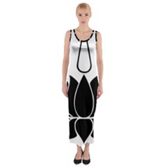 Ayyavazhi Symbol  Fitted Maxi Dress