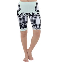 Ayyavazhi Symbol Cropped Leggings 