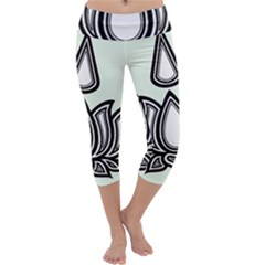 Ayyavazhi Symbol Capri Yoga Leggings