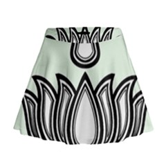 Ayyavazhi Symbol Mini Flare Skirt