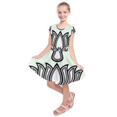 Ayyavazhi Symbol Kids  Short Sleeve Dress