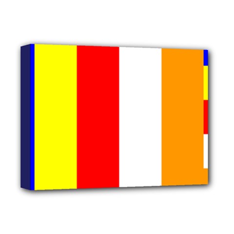 International Flag Of Buddhism Deluxe Canvas 16  X 12   by abbeyz71