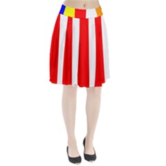 International Flag Of Buddhism Pleated Skirt by abbeyz71