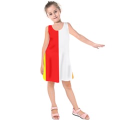 International Flag Of Buddhism Kids  Sleeveless Dress by abbeyz71