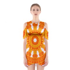 Dharmacakra Shoulder Cutout One Piece