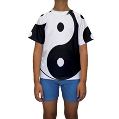 Yin & Yang Kids  Short Sleeve Swimwear by abbeyz71