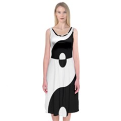 Yin & Yang Midi Sleeveless Dress by abbeyz71