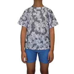 Camouflage Patterns Kids  Short Sleeve Swimwear