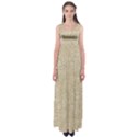 Old Floral Crochet Lace Pattern beige bleached Empire Waist Maxi Dress View1