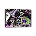 Chaos With Letters Black Multicolored Mini Canvas 6  x 4  View1