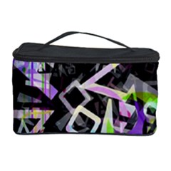 Chaos With Letters Black Multicolored Cosmetic Storage Case by EDDArt