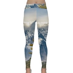 Snowy Andes Mountains, El Chalten Argentina Classic Yoga Leggings by dflcprints