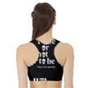 To be or not to be Sports Bra with Border View2