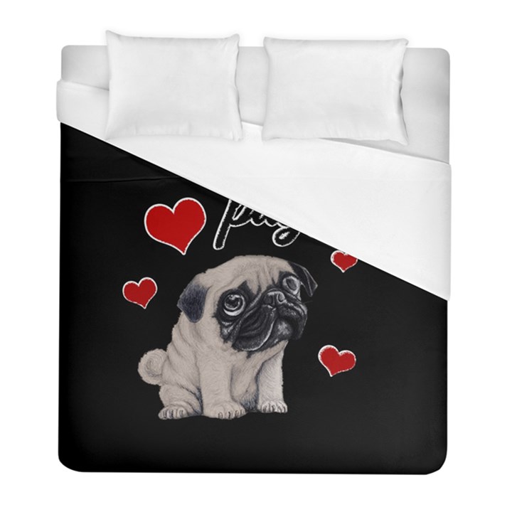 Love pugs Duvet Cover (Full/ Double Size)