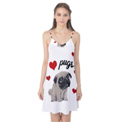 Love Pugs Camis Nightgown by Valentinaart
