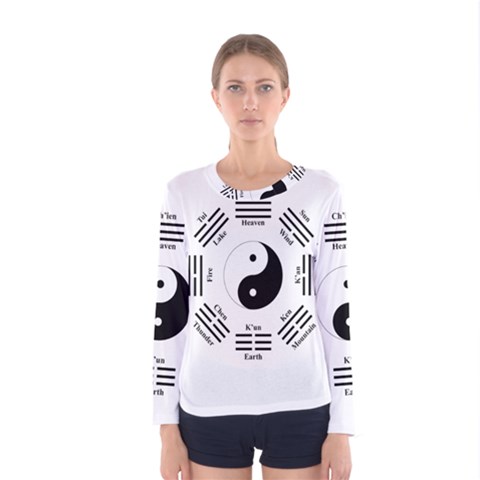 I Ching  Women s Long Sleeve Tee by Valentinaart