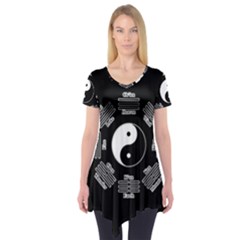 I Ching  Short Sleeve Tunic  by Valentinaart