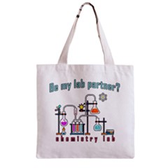 Chemistry Lab Zipper Grocery Tote Bag by Valentinaart
