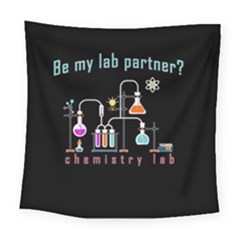 Chemistry Lab Square Tapestry (large) by Valentinaart