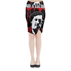 Pablo Escobar  Midi Wrap Pencil Skirt by Valentinaart