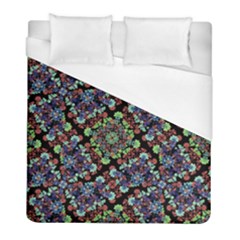 Colorful Floral Collage Pattern Duvet Cover (full/ Double Size) by dflcprints