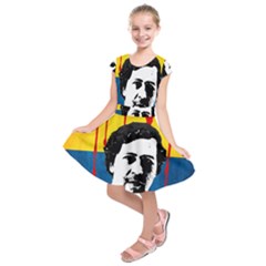 Pablo Escobar Kids  Short Sleeve Dress by Valentinaart