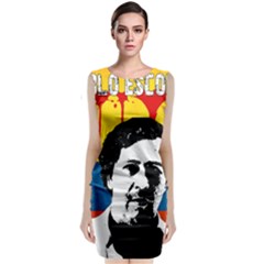 Pablo Escobar Sleeveless Velvet Midi Dress by Valentinaart