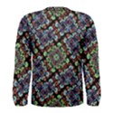 Colorful Floral Collage Pattern Men s Long Sleeve Tee View2