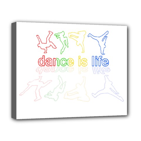 Dance Is Life Deluxe Canvas 20  X 16   by Valentinaart
