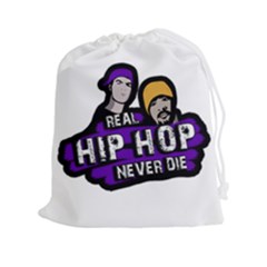 Real Hip Hop Never Die Drawstring Pouches (xxl) by Valentinaart