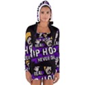 Real Hip Hop never die Women s Long Sleeve Hooded T-shirt View1