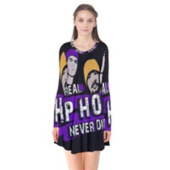 Real Hip Hop Never Die Flare Dress by Valentinaart