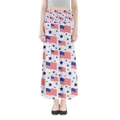 Flag Of The Usa Pattern Maxi Skirts by EDDArt