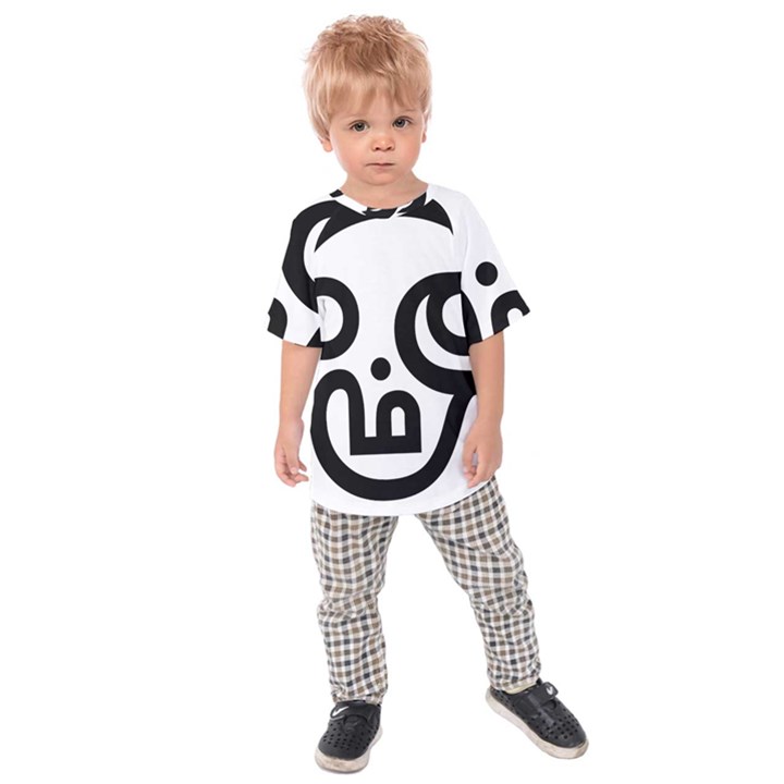 Hindu Om Symbol in Tamil Kids  Raglan Tee