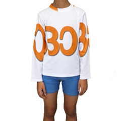 Hindu Om Symbol In Malayalam Script Kids  Long Sleeve Swimwear by abbeyz71