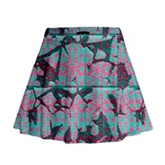 Cracked Tiles               Mini Flare Skirt by LalyLauraFLM