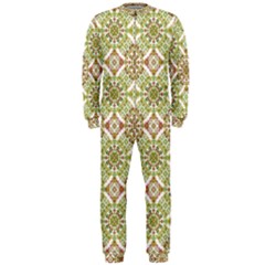 Colorful Stylized Floral Boho Onepiece Jumpsuit (men)  by dflcprintsclothing