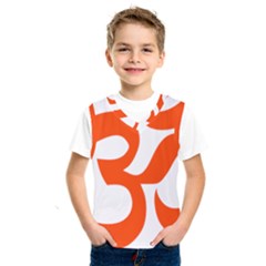 Hindu Om Symbol (orange) Kids  Sportswear by abbeyz71