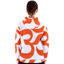 Hindu Om Symbol (Orange) Women s Zipper Hoodie View2