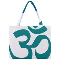 Hindu Om Symbol (teal)  Mini Tote Bag by abbeyz71