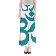 Hindu Om Symbol (teal) Maxi Skirts by abbeyz71
