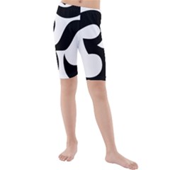 Hindu Om Symbol  Kids  Mid Length Swim Shorts by abbeyz71