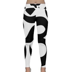 Hindu Om Symbol  Classic Yoga Leggings by abbeyz71